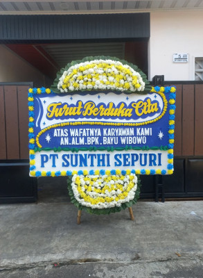 Papan Bunga Duka di Gondoriyo